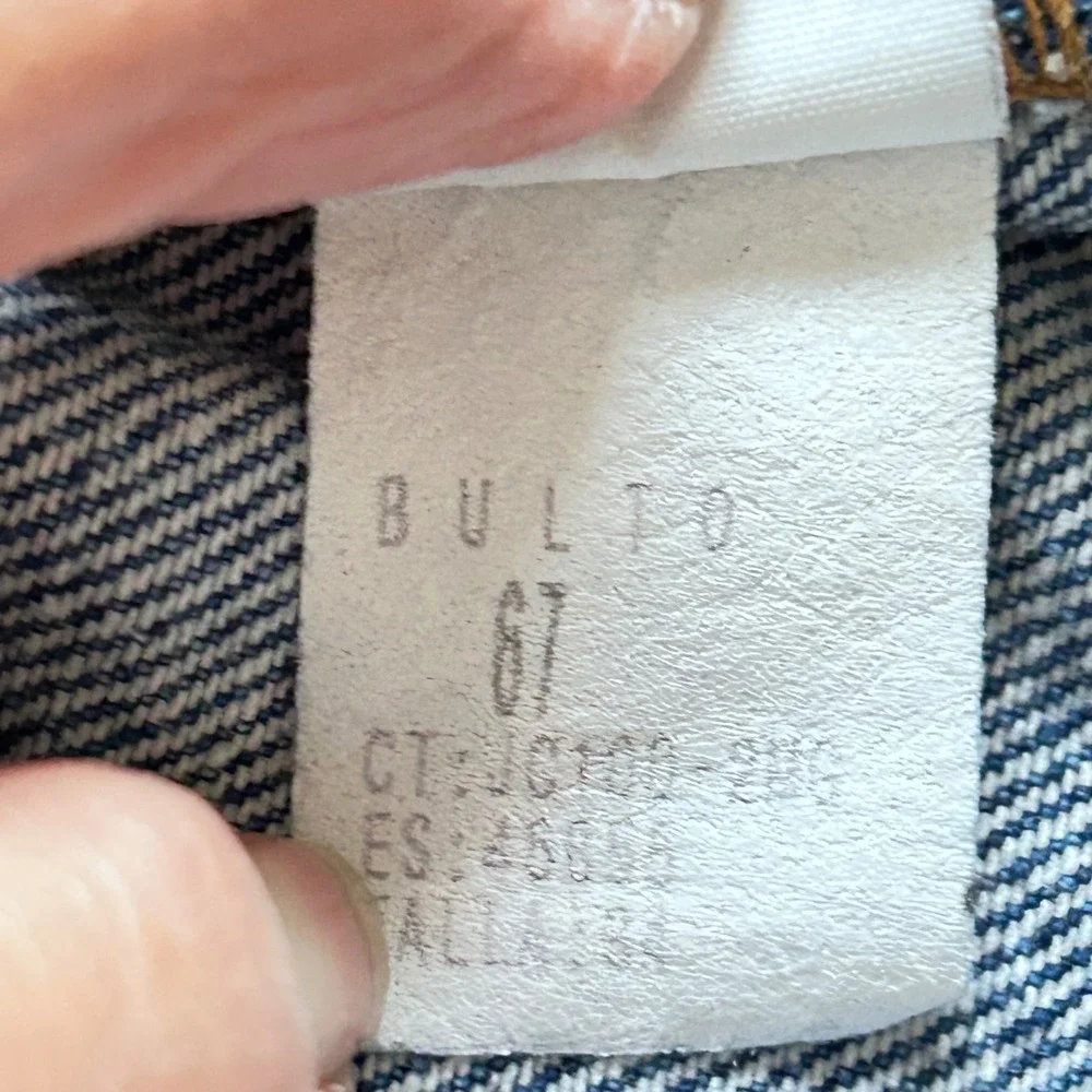 J Crew 34x32‎ Mens Button Fly Denim Jeans Blue Classic Straight Leg